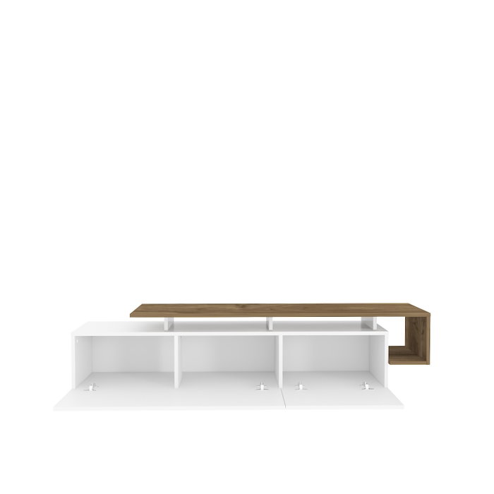 Hanah Home Pia Soporte para TV Nogal y Blanco Hanah Home Pia Soporte para TV Nogal y Blanco